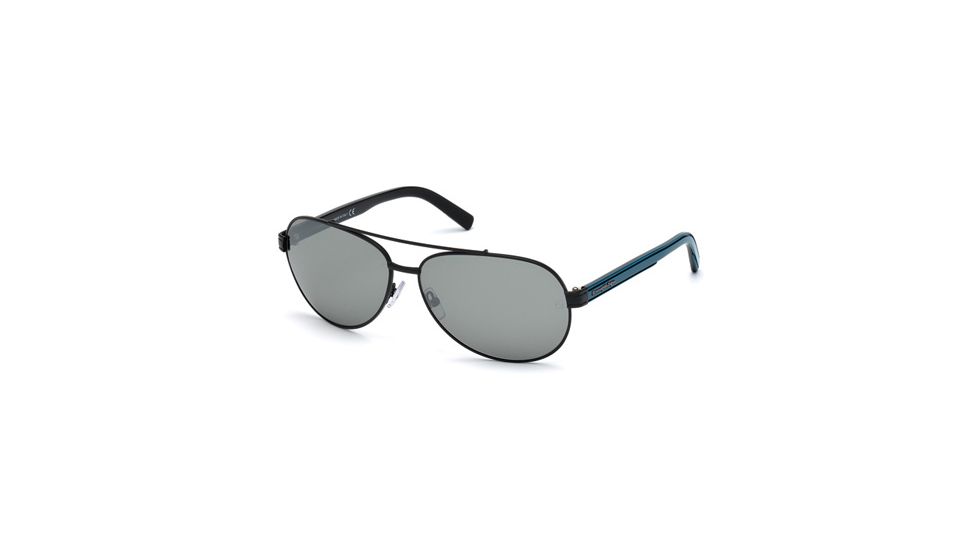Ermenegildo Zegna EZ0004 Sunglasses - Matte Black Frame Color, Smoke Lens Color