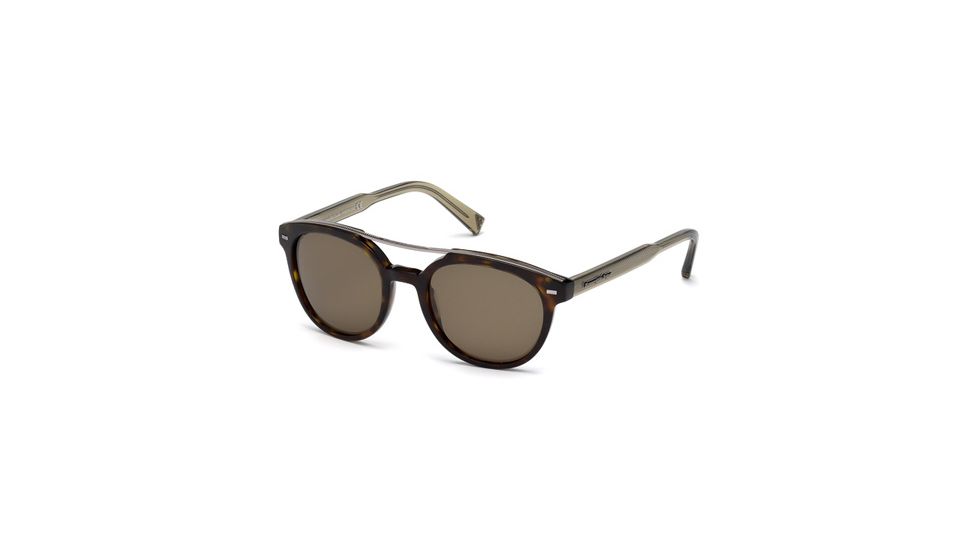 Ermenegildo Zegna EZ0006 Sunglasses - Havana Frame Color