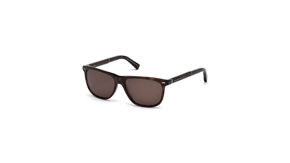 Ermenegildo Zegna EZ0009 Sunglasses - Dark Havana Frame Color, Roviex Lens Color