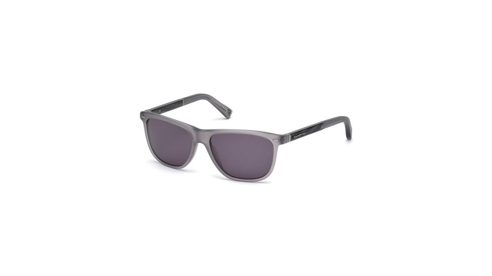Ermenegildo Zegna EZ0009 Sunglasses - Grey Frame Color, Smoke Lens Color
