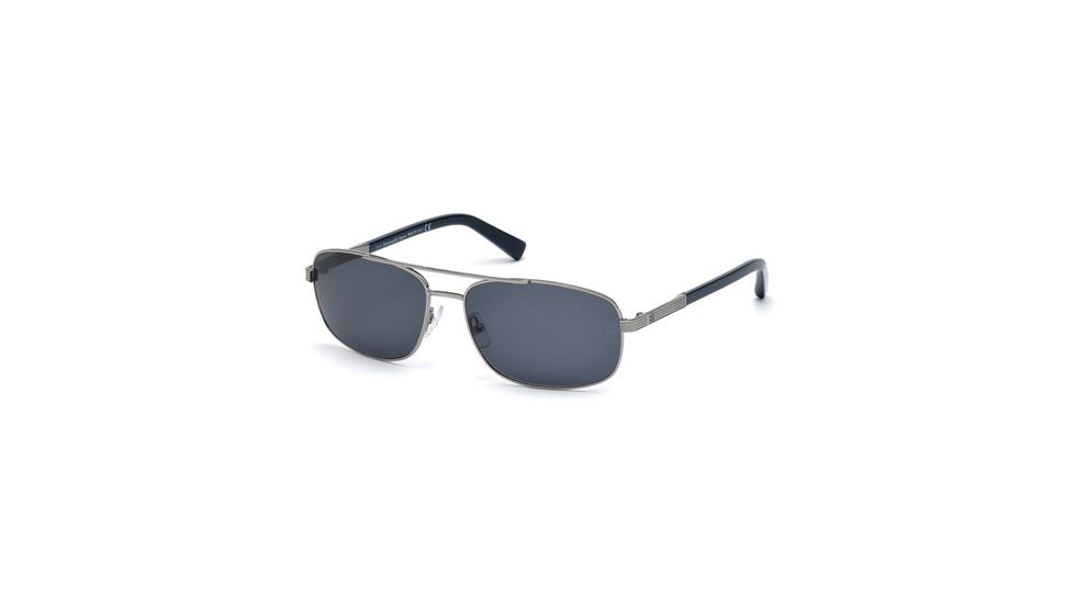 Ermenegildo Zegna EZ0012 Sunglasses - Shiny Dark Ruthenium Frame Color