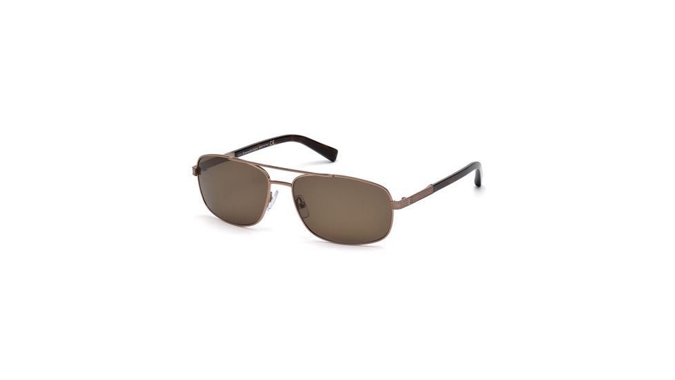 Ermenegildo Zegna EZ0012 Sunglasses - Shiny Light Bronze Frame Color