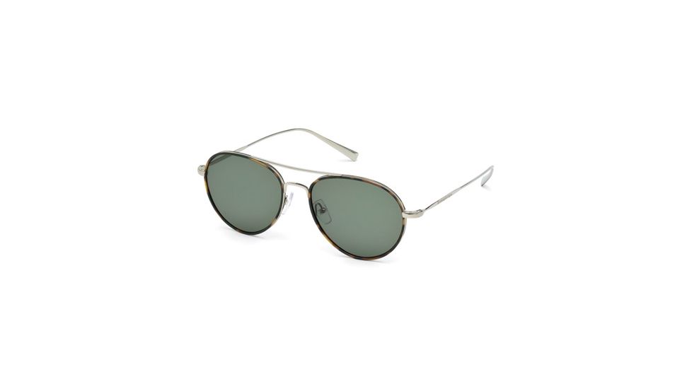 Ermenegildo Zegna EZ0053 Sunglasses - Shiny Light Ruthenium Frame Color, Green Lens Color