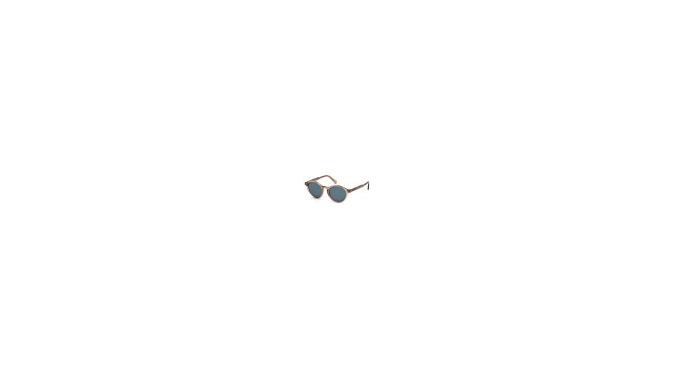 Ermenegildo Zegna EZ0063 Sunglasses - Shiny Light Brown Frame Color, Blue Lens Color