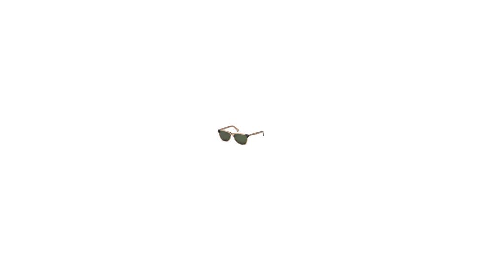 Ermenegildo Zegna EZ0082 Sunglasses - Shiny Light Brown Frame Color, Green Lens Color