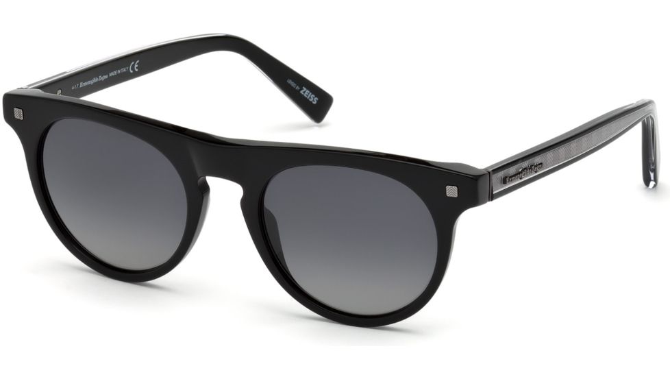 Ermenegildo Zegna EZ0095 Sunglasses - Shiny Black Frame Color