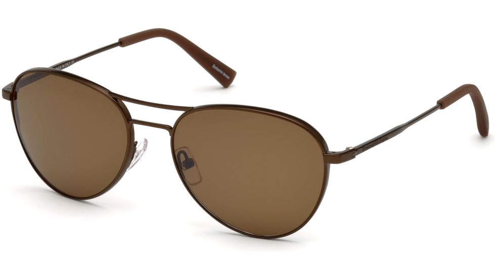 Ermenegildo Zegna EZ0098 Sunglasses - Matte Light Bronze Frame Color, Roviex Mirror Lens Color