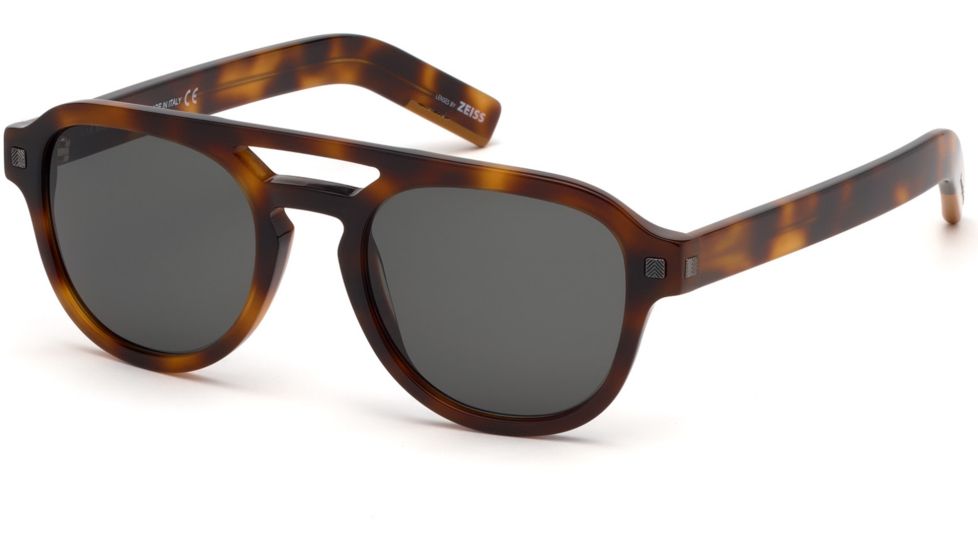 Ermenegildo Zegna EZ0113 Sunglasses - Dark Havana Frame Color, Smoke Lens Color