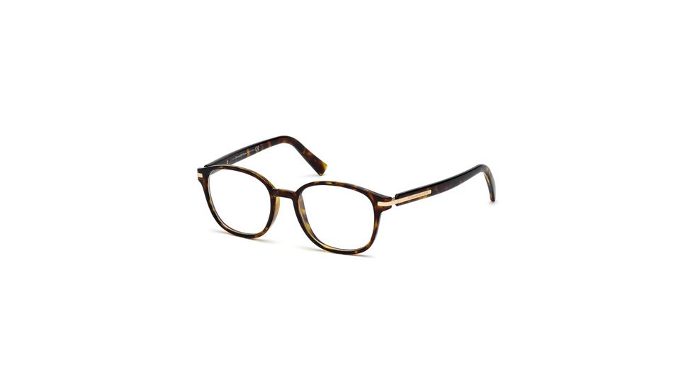 Ermenegildo Zegna EZ5004 Eyeglass Frames - Dark Havana Frame Color
