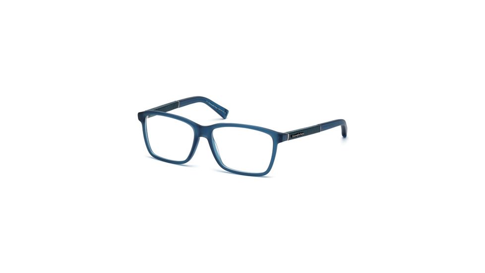 Ermenegildo Zegna EZ5012 Eyeglass Frames - Matte Blue Frame Color