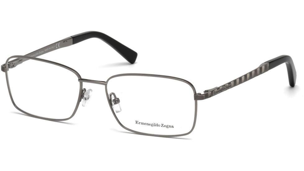 Ermenegildo Zegna EZ5059 Eyeglass Frames - Matte Light Ruthenium Frame Color