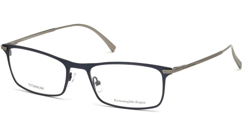 Ermenegildo Zegna EZ5110 Eyeglass Frames - Matte Blue Frame Color