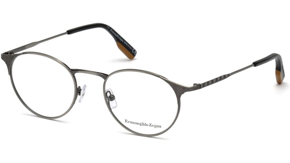 Ermenegildo Zegna EZ5123 Eyeglass Frames - Shiny Gumetal Frame Color