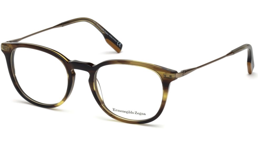 Ermenegildo Zegna EZ5125 Eyeglass Frames - Dark Green Frame Color