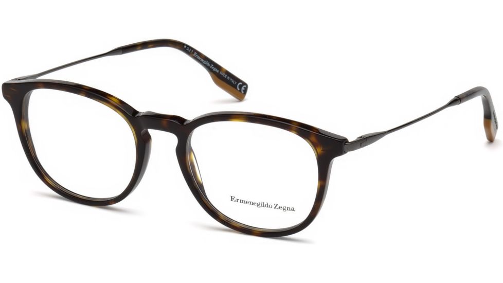 Ermenegildo Zegna EZ5125 Eyeglass Frames - Dark Havana Frame Color