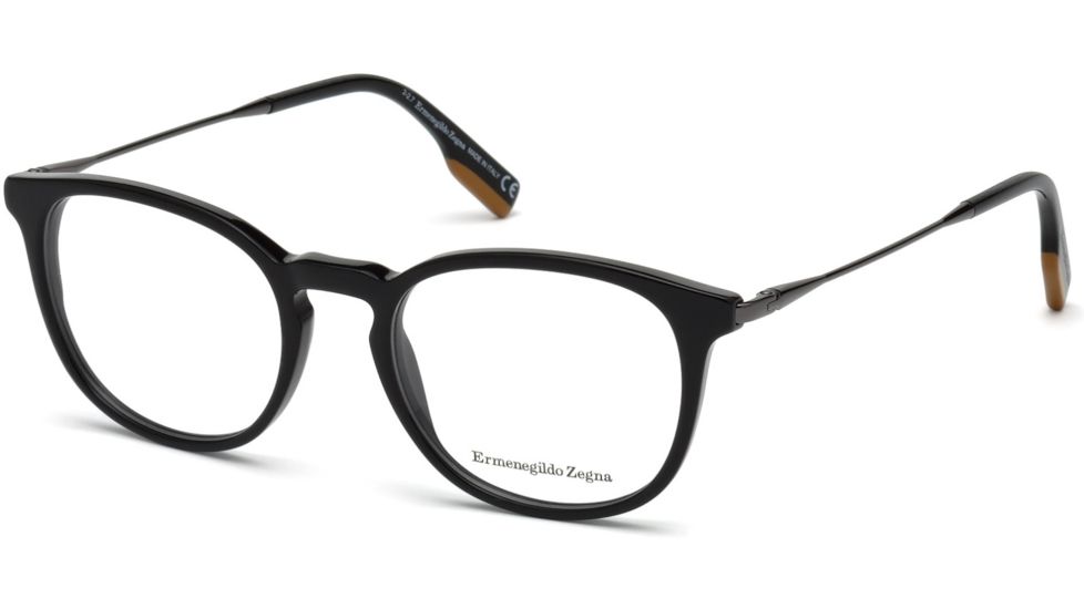 Ermenegildo Zegna EZ5125 Eyeglass Frames - Shiny Black Frame Color