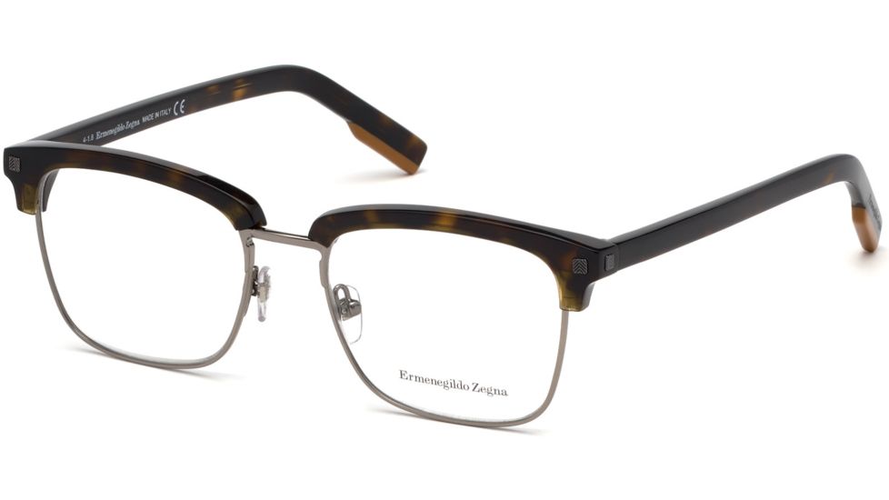 Ermenegildo Zegna EZ5139 Eyeglass Frames - Dark Havana Frame Color