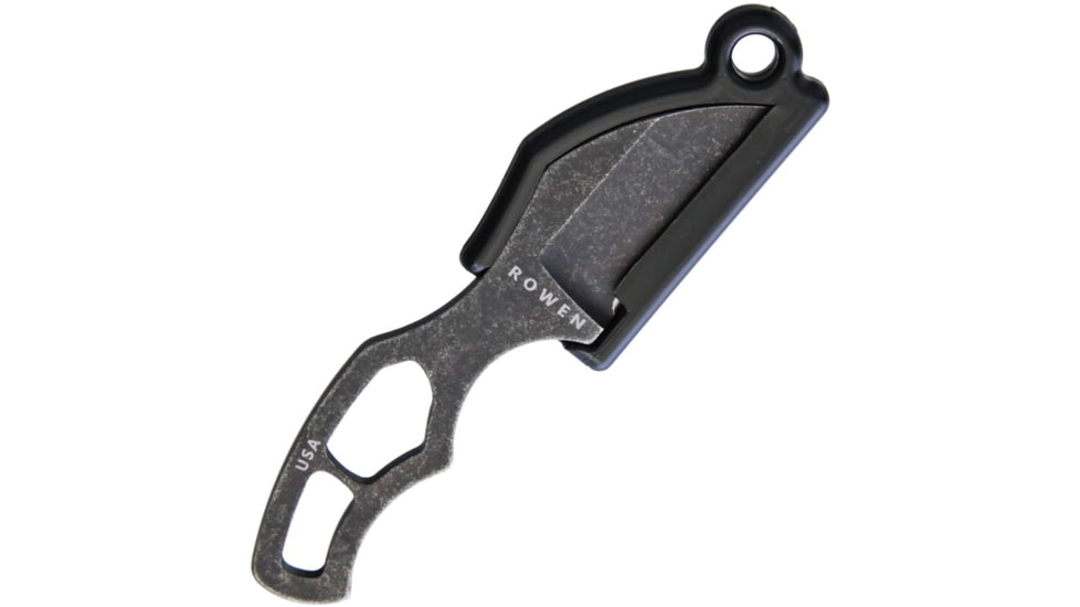 Esee Gibson Pinch Knife, 3.38in Overall, 1.25in Black Stonewash 1095Hc Steel Blade, One-Piece Construction, Black Nylon Sheath, PINCH