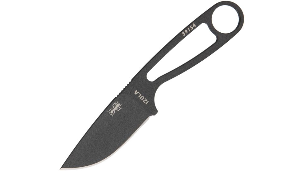 Esee Izula Fixed Blade Tactical Knife w/Kit,2.625in,Black,1095 High Carbon Steel,Skeletonized Handle, IZULA-TG-B-KIT