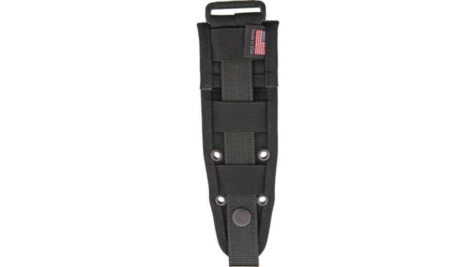 Esee Izula MOLLE Back, 9in X 4in X .5in, Black Nylon Sheath, Black, IZULA-MOLLE-BACK-B