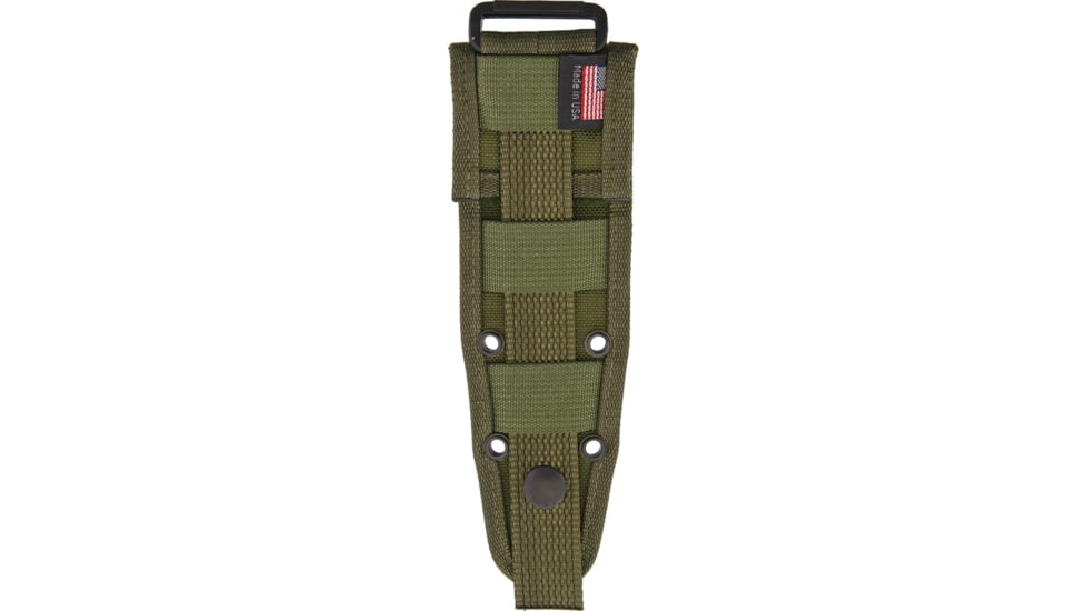 Esee Izula MOLLE Back, 9in X 4in X .5in, OD Green Nylon Sheath, IZULA-MOLLE-BACK-OD