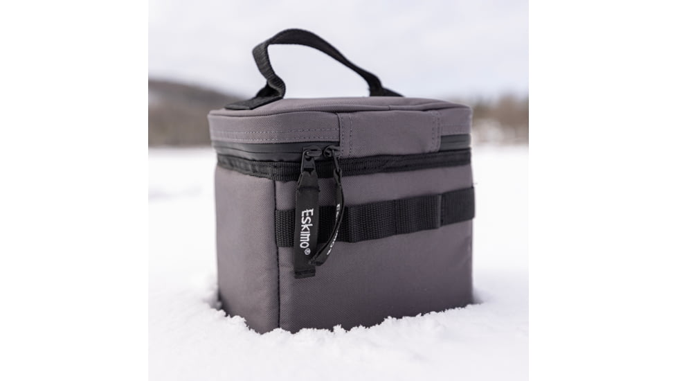 Eskimo Battery Bag, Interior Pockets, 2 Batteries, Gray, 46080