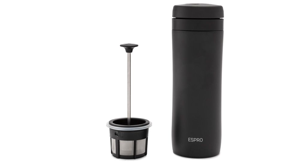 ESPRO 12 oz Travel Coffee Press, Meteorite Black, 12 oz, 5012C-15BK