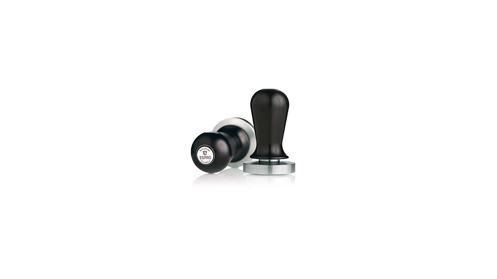 ESPRO 57 mm Convex Calibrated Tamper w/ Black Handle, Black, 57 mm 3057C