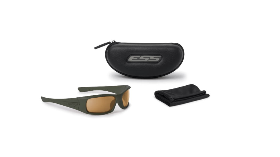 ESS 5b Sunglasses Stealth Olive Frame, Hi-Def Bronze Lens, EE9006-21