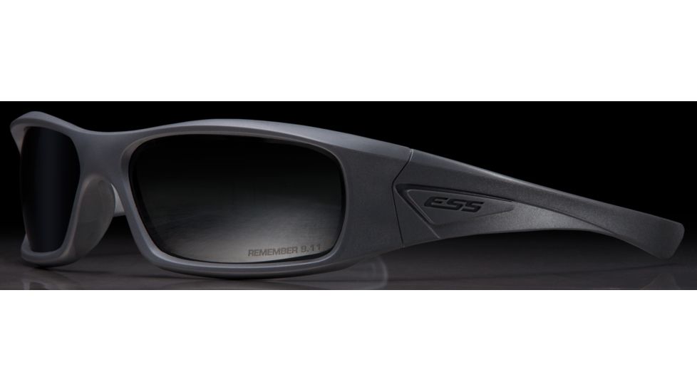 ESS 5B 9.11 Sunglasses - Gray Frame/Polarized Mirrored Gray Lenses