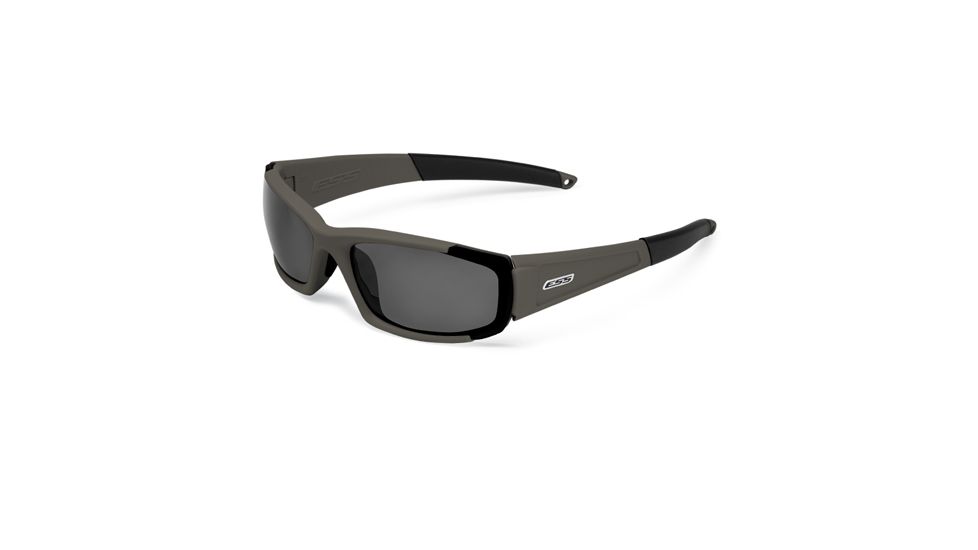 ESS CDI Ballistic Sunglasses, Matte Olive Frame, Smoke Gray Lens, Small / Medium Fit, EE9002-04