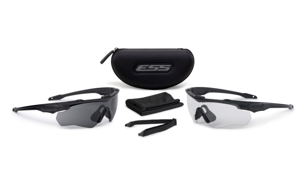 ESS CrossBlade 2X Shooting Glasses, Black, EE9032-03