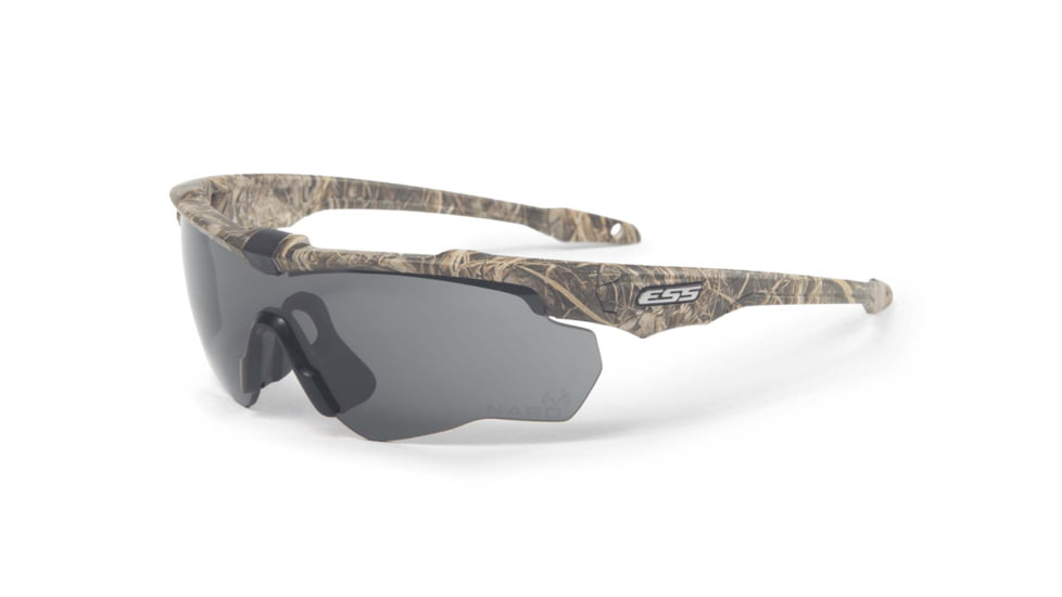 ESS Crossblade NARO RealTree MAX7 Sunglasses, Camo Frame, Gray/Clear/HI-DEF Copper Lenses, EE9034-16