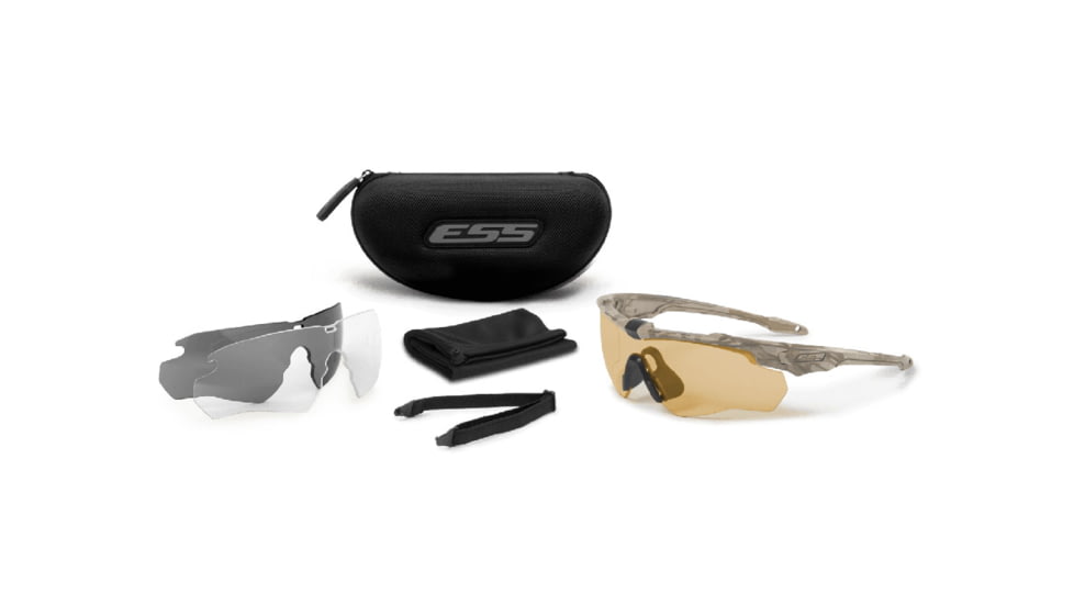 ESS Crossblade Spin Camo Bone W/ Hi-def Bronze/clear/smoke Gray Lenses - EE9032-24