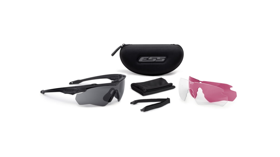 ESS Crossblade Standard LPL-5 Kit, Black Frame, Clear/Smoke Gray/Lazer Lens, EE9032-21