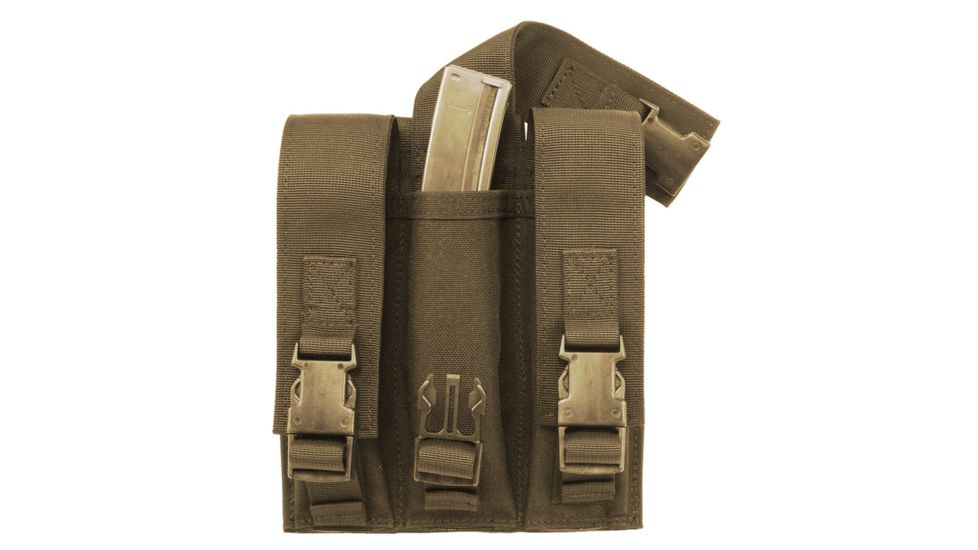 Elite Survival Systems MOLLE Triple 9mm Mag Pouch, Coyote Tan, ME109-T
