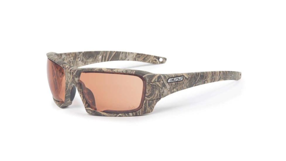 ESS Rollbar RealTree MAX7 Sunglasses, Camo Frame, Gray/Clear/Mirrored Copper Lenses, EE9018-18