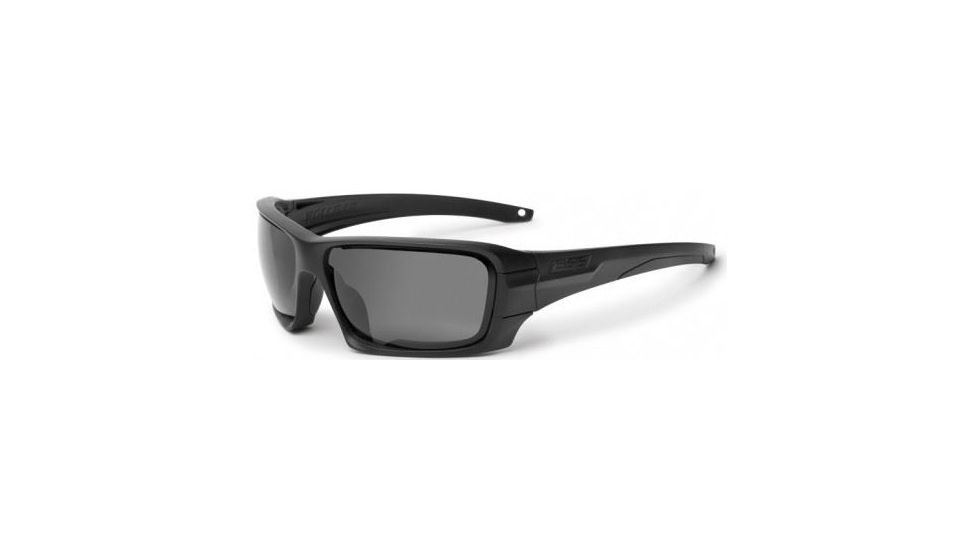 ESS Rollbar Tactical Ballistic Sunglasses Kit,Black Frame w/Subdued ESS Logo,Clear,Smoke Gray and Mirrored Copper Lens EE9018-05