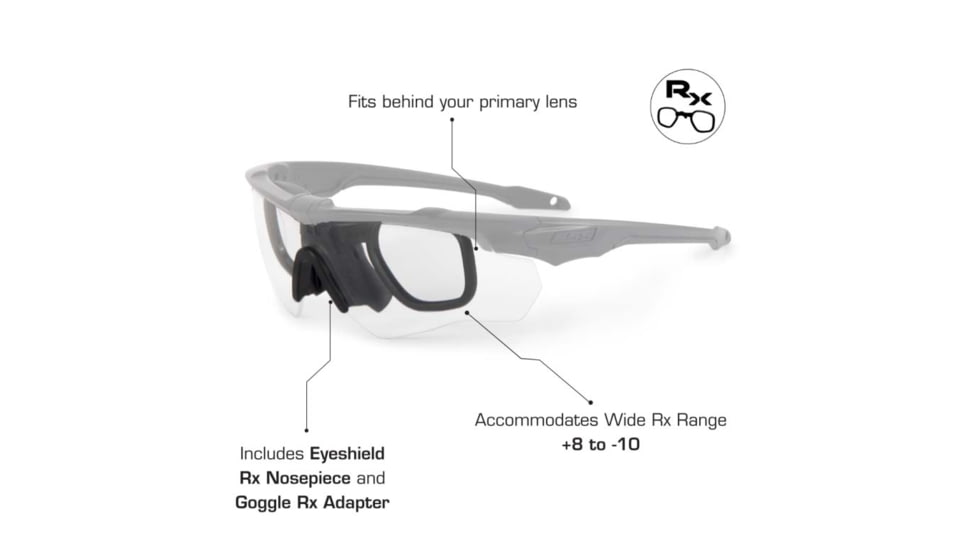 ESS Waterman CrossBladeSTD Sunglasses, Carbon Gray Frame, Polarized Mirrored Green Lens, Large, EE9032-29