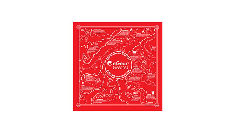 Essential Gear Stay Safe Bandana, Red EG100-BD-01