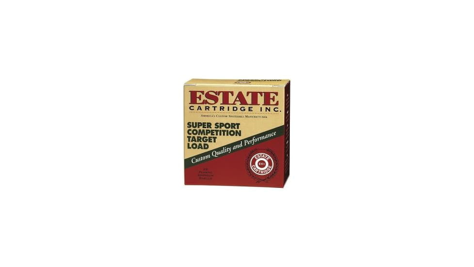 Estate Cartridge Estate Cartridge 12 Gauge 2-3/4in 3DE 1oz 7.5 Shot Size Shotgun Ammo, 25 Rounds, SS12H1 7.5