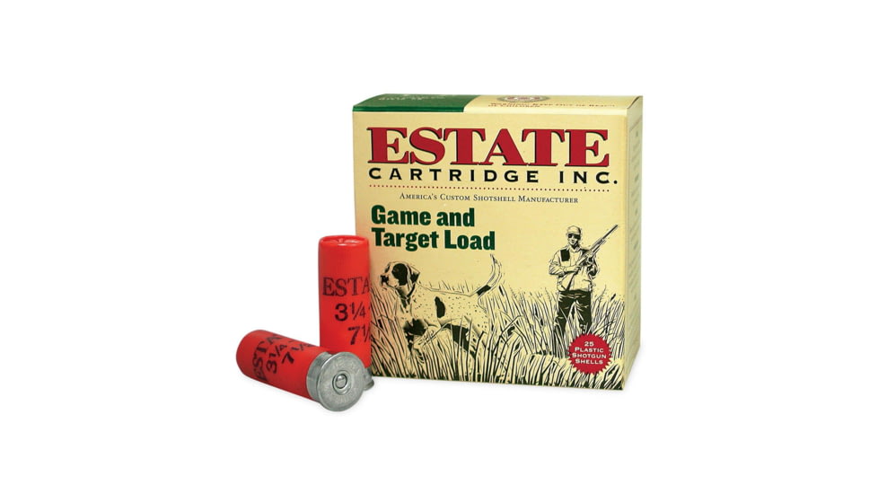 Estate Cartridge Game &amp; Target Shotshells 12 ga 2 3/4in 3 1/4 dr Size 6 25/ct, GTL12 6
