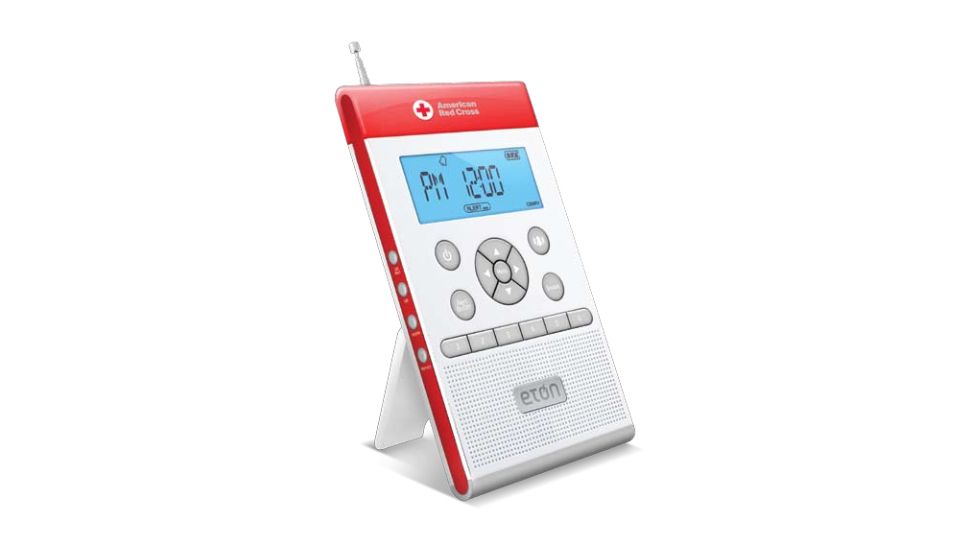 Eton Arc Zoneguard Weather Alert Clock Radio, White ARCZG100W