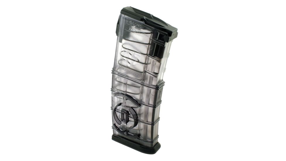ETS AR-15 Magazine W/Integrated Coupler 223/5.56 Translucent Black, 30 Rounds, AR1530C-30RD