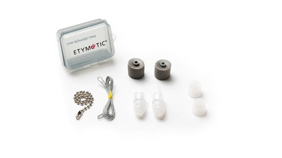 Etymotic Research High-Fidelity Dual Flange Earplugs, Clear, Standard, Large, ER20XSD-UF-C