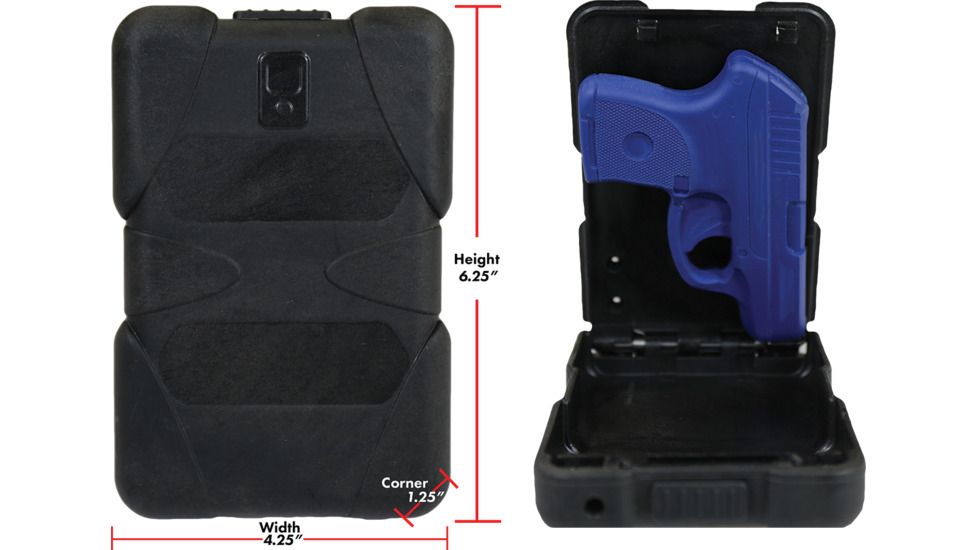 EAA ABDO Basic Portable Safe Fits, Most Compacts Size Pistols, Black, 999796
