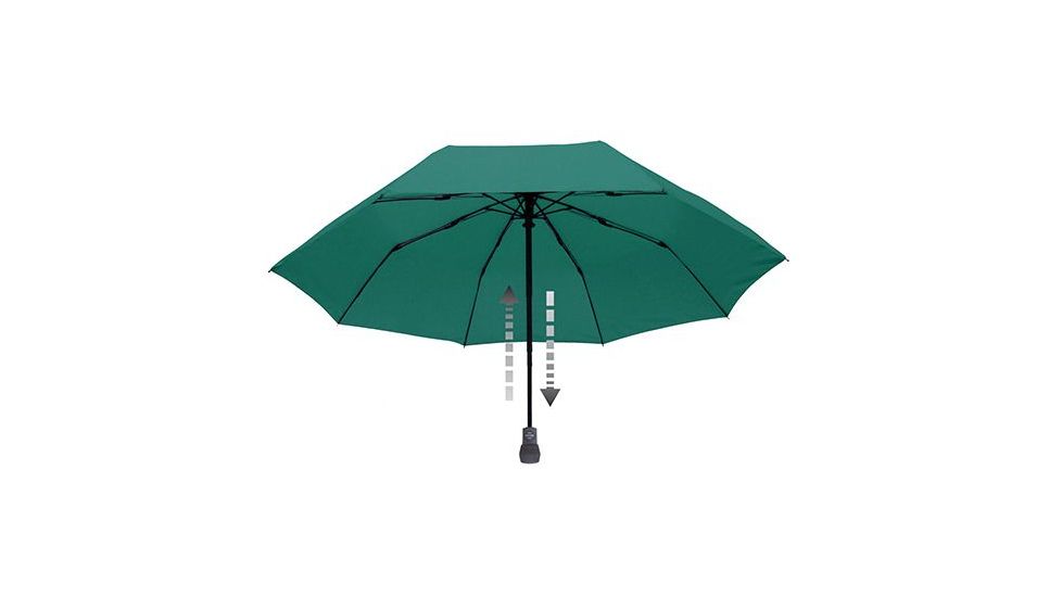 EuroSCHIRM Light Trek Automatic Flashlite Umbrella, Green, Green, 2 Year MFG Warranty, ESC-04676