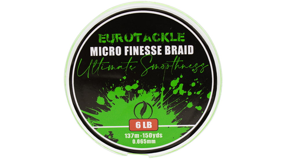 Eurotackle Micro Finesse Ultimate Smoothness Braid 6Lbs - 165Yds, 301102