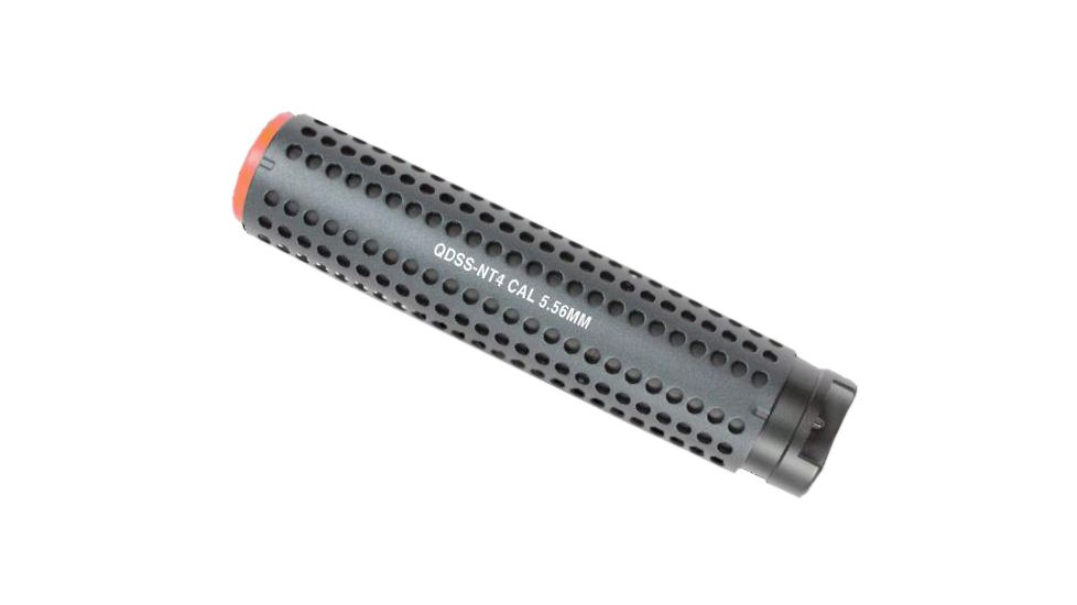 Evike Exclusive Night Fire Dual Sensor Airsoft Auto Tracer / Mock Silencer Barrel Extension Thread, Negative, Black, Medium, UFC-AR-55-OS
