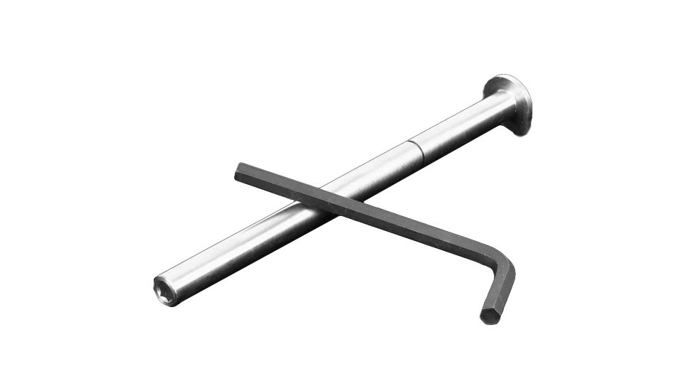 Evolution Gun Works 2-Pieces Tungsten 6 in Guide Rod for 1911, 5.1 in, .326 in, Steel, 10421